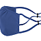 2-PLY ADJUSTABLE MASK 5PK ROYAL Side Left